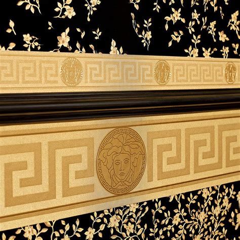 versace greek key border|Versace Versace Greek Key Luxury Satin Wallpaper Border.